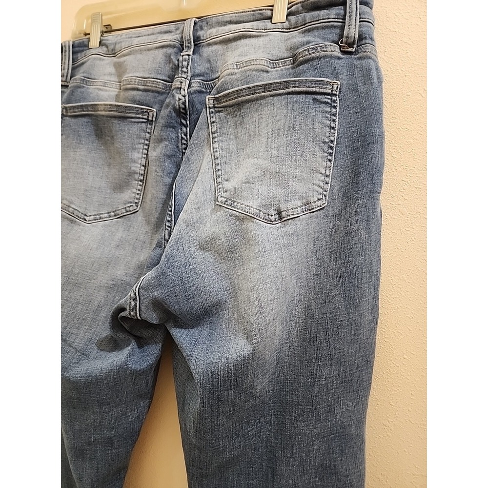 Pistola Distressed Denim Jeans Pants Skinny Stretch Frayed Hem Size 18W - Picture 16 of 16